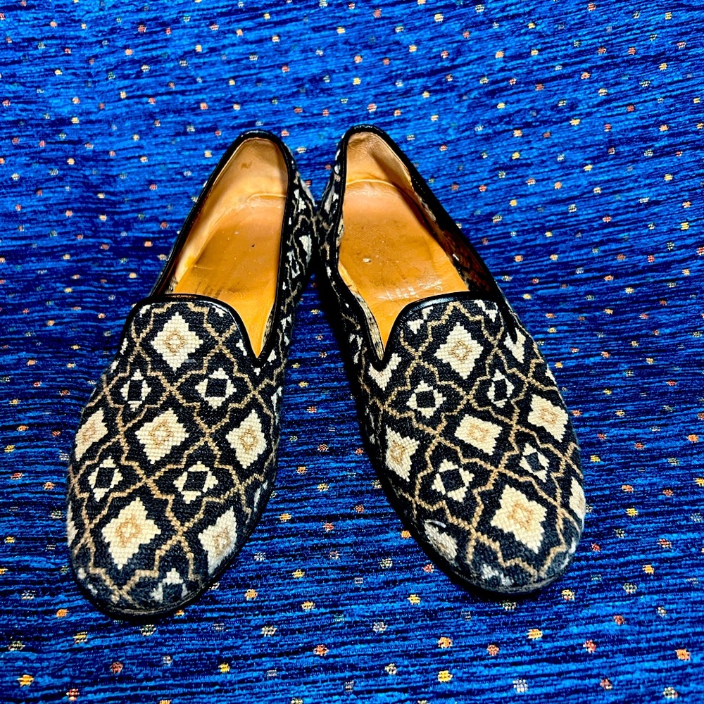 Stubbs & Wootten needlepoint casual multicolored loafer size 8.5